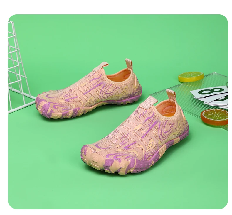 Boys Girls Aqua Shoes Kids Quick Drying Sneakers Drainage Design Hiking Wading Water Shoes Children Mesh Swimming Beach Barefoot