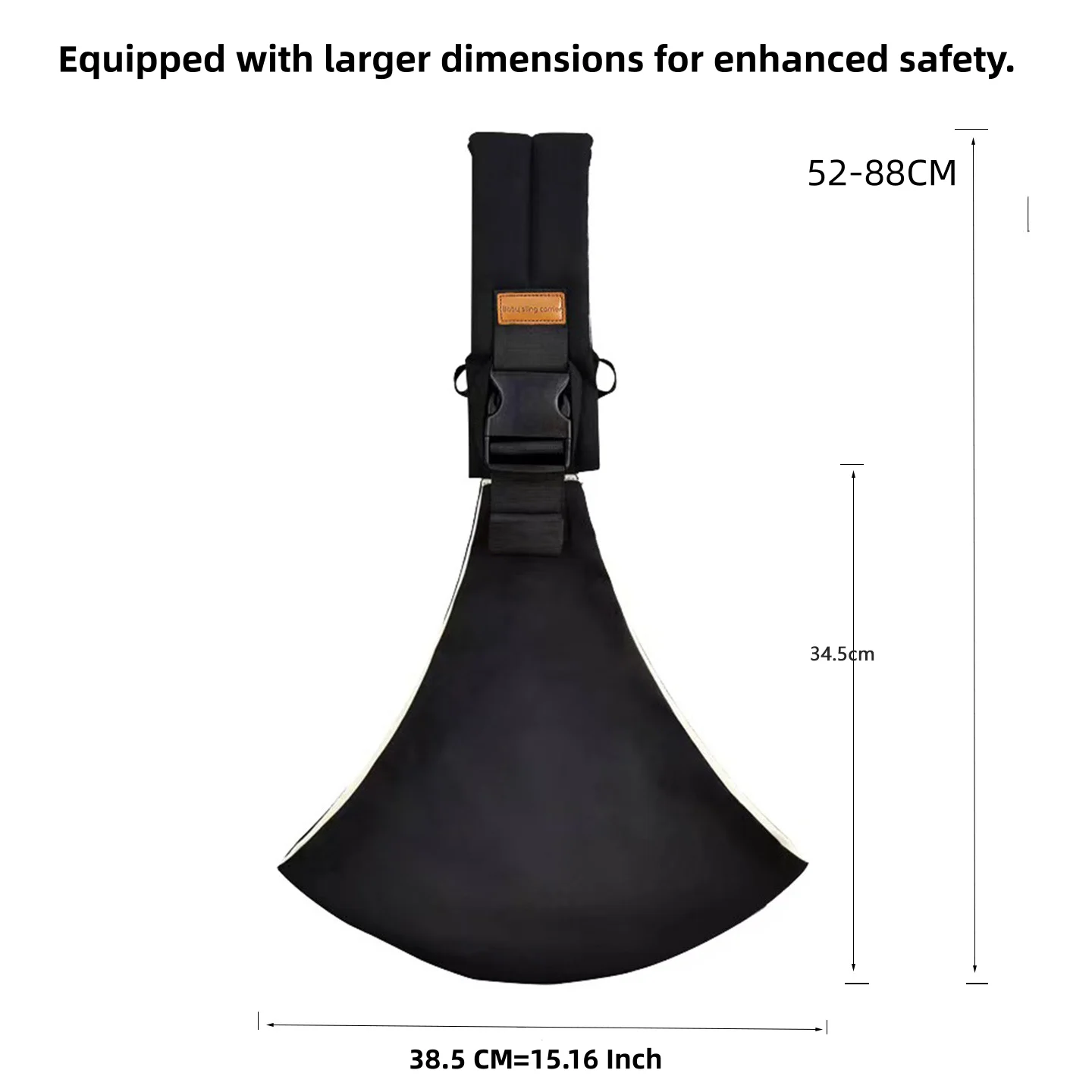 Newborn Baby Carrier Sling Adjustable Crossbody Wrap Infant Holder Baby Bag Hip-seat Ergonomic Support for Hands-Free Carrying