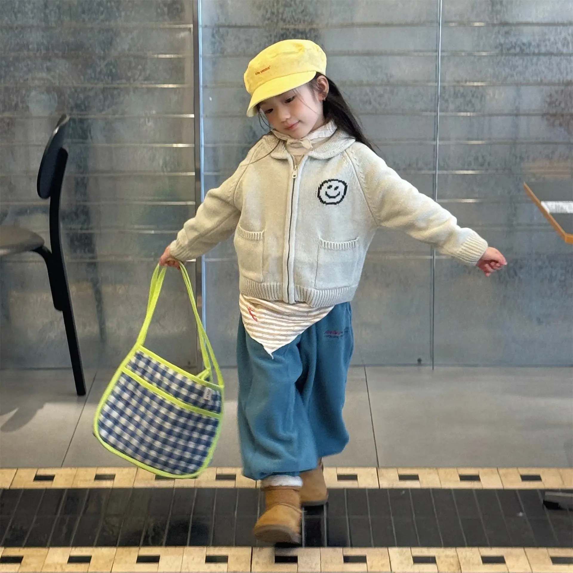 2025 Winter New Children Fleece Trousers Boys Girls Embroidery Harem Pants Baby Warm Casual Pants Cotton Fashion Kids Clothes
