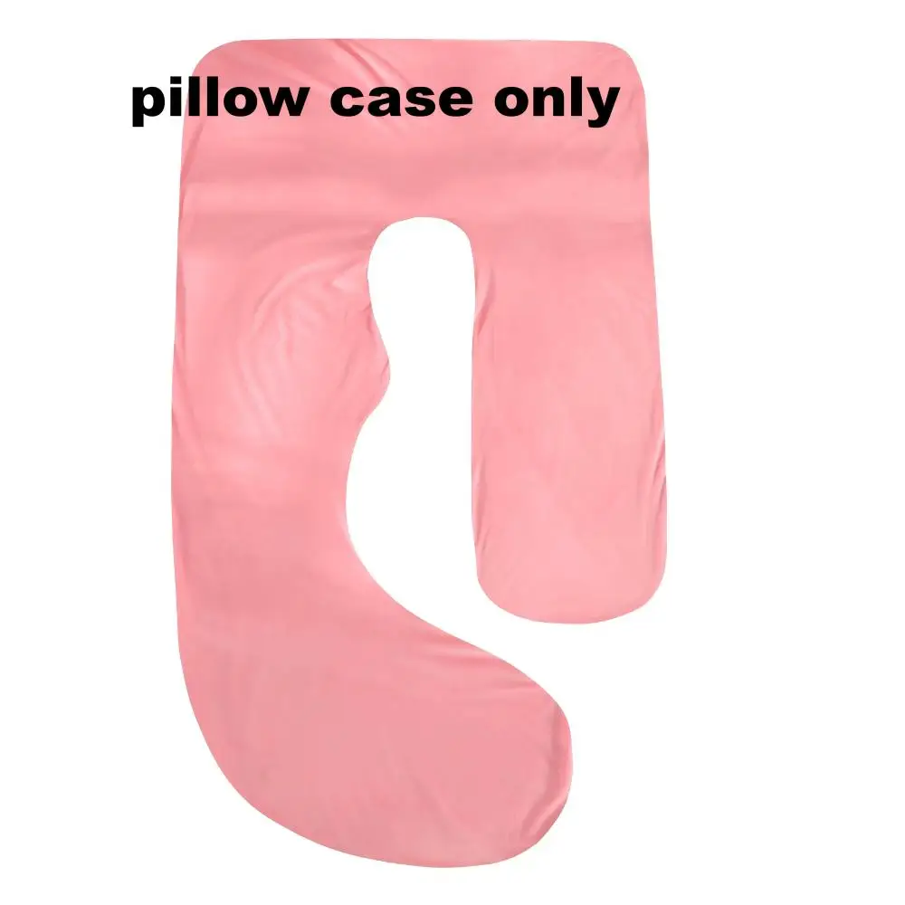 Soft Velvet J-Shaped Full Body Maternity Pillow Pregnant Women Back Leg Tummy Support Comfort Sleeping Pillow Festival Present