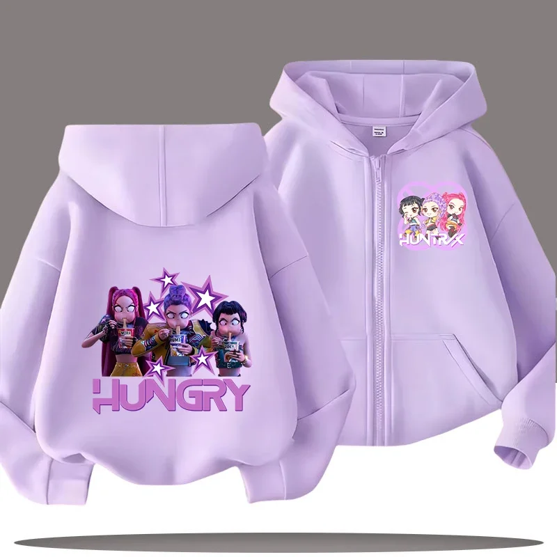 2026 Funny Zip Up Sweatshirts Kp-op Hoodie Children Clothes Kid Girl Boy Sweatshirt Zipper Hoody Baby Casual Top