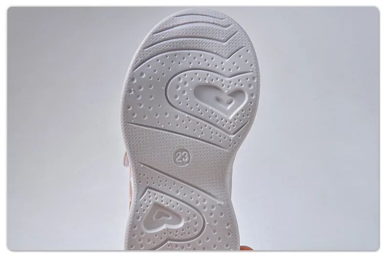 New LED Children Cute Cartoon Sequin Casual Sneaker for Children Shoes Girl Mesh Breathable Lighting Shoes Baby Illuminated Shoe