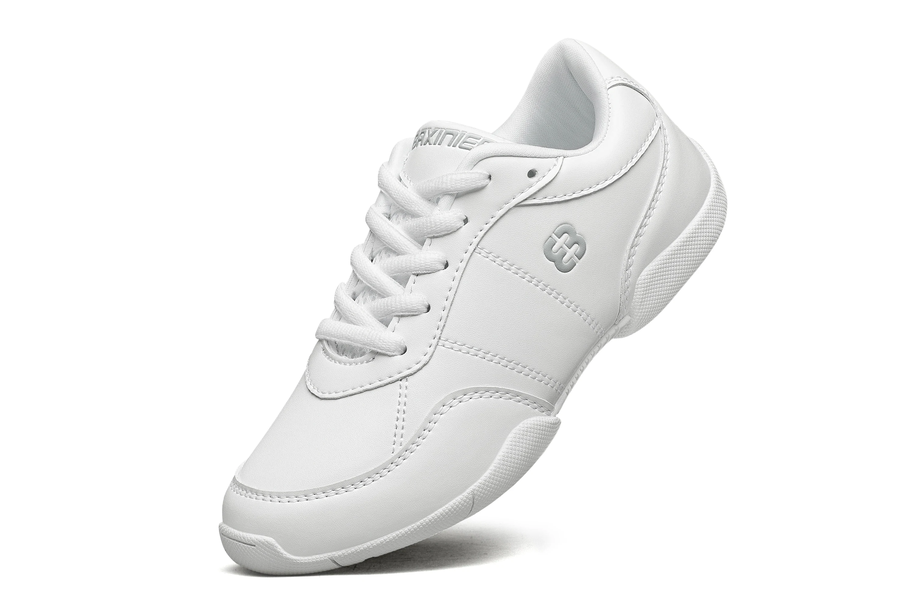 Girls White Cheerleading Shoes Lightweight Youth Cheer Competition Sneakers Kids Training Dance Tennis Walking Shoes