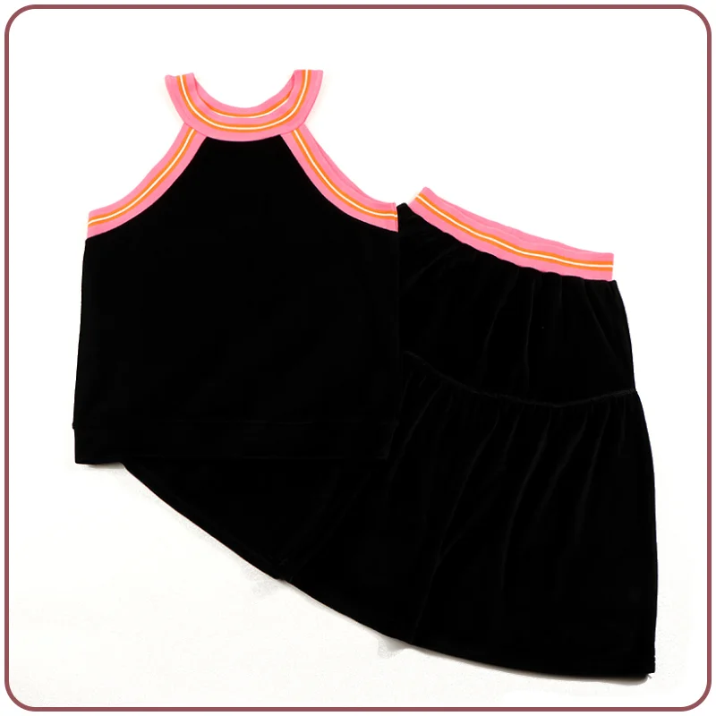 Winter Set Clothes for Teenagers Girl Boy Children's Set Girls Dress Skirts for Modest Girls Black Velour Autumn Winter Clothing