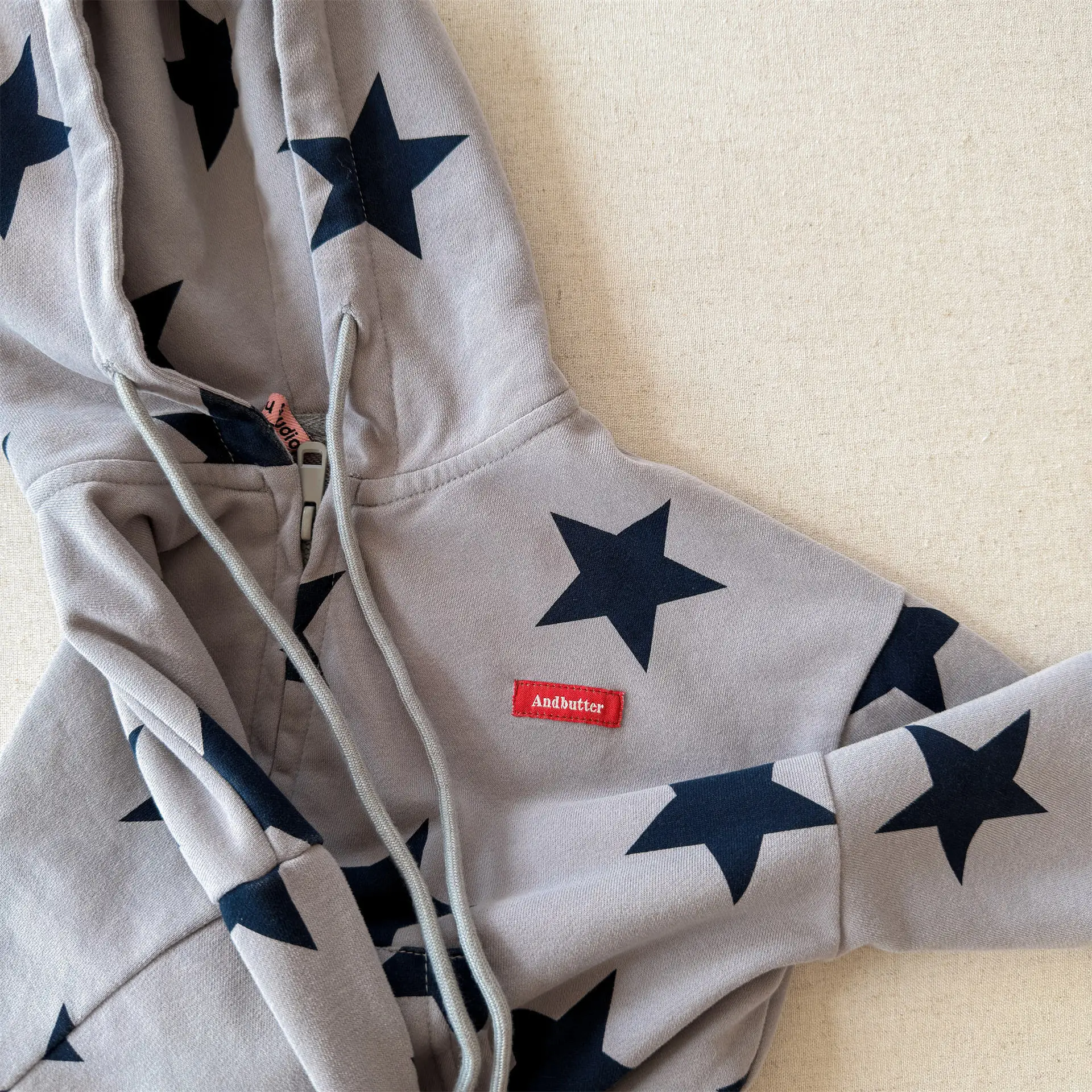 Children Casual Full Stars Coat Boys Girls Loose Hooded Coat Baby Vintage Jacket Kids Cotton Cardigan Toddler Zipper Tops