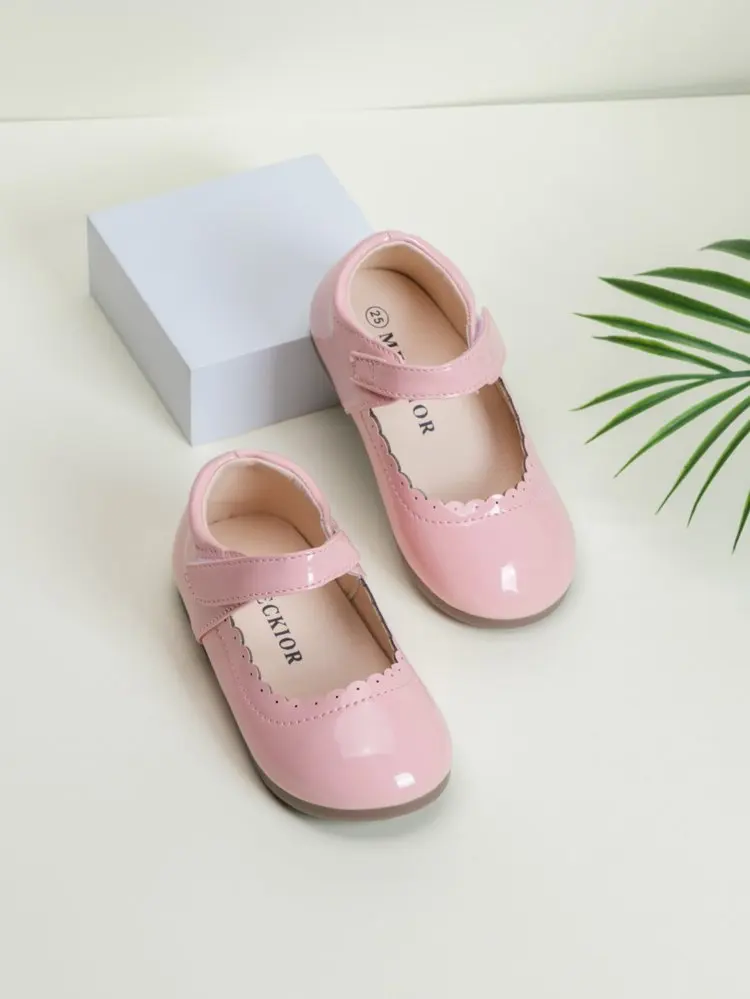 Children Princess Shoes Spring Autumn Classic Girls Leather Shoes Wedding Party Kids Causal Ballet Flat Shoes Shallow Non-slip