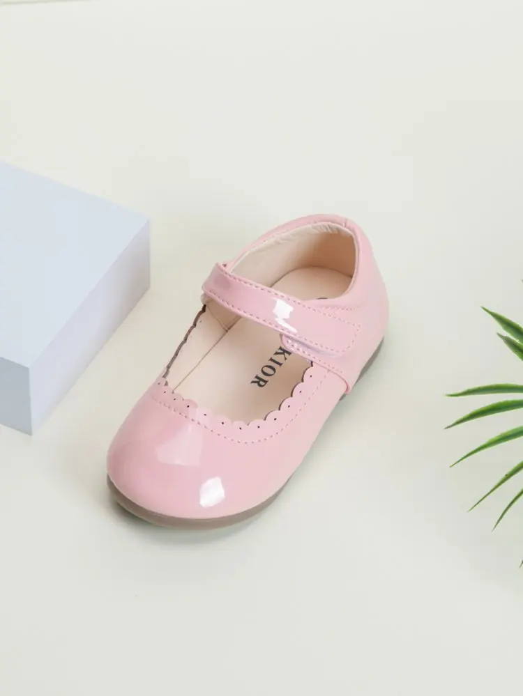 Children Princess Shoes Spring Autumn Classic Girls Leather Shoes Wedding Party Kids Causal Ballet Flat Shoes Shallow Non-slip