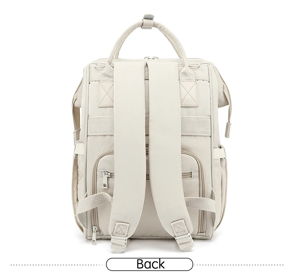 PANGDUBE Baby Nappy Bag with 2pcs Stroller Hooks Mummy Bag Backpack Waterproof Outdoor Travel Mommy Maternity Bag for Baby Stuff