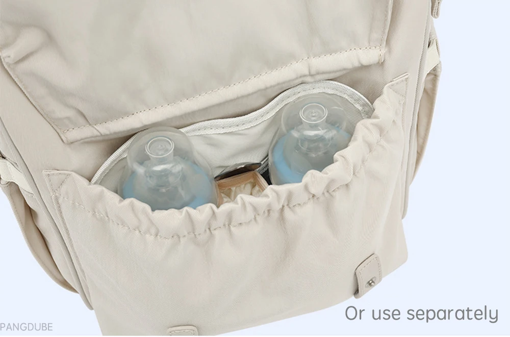 PANGDUBE Baby Nappy Bag with 2pcs Stroller Hooks Mummy Bag Backpack Waterproof Outdoor Travel Mommy Maternity Bag for Baby Stuff
