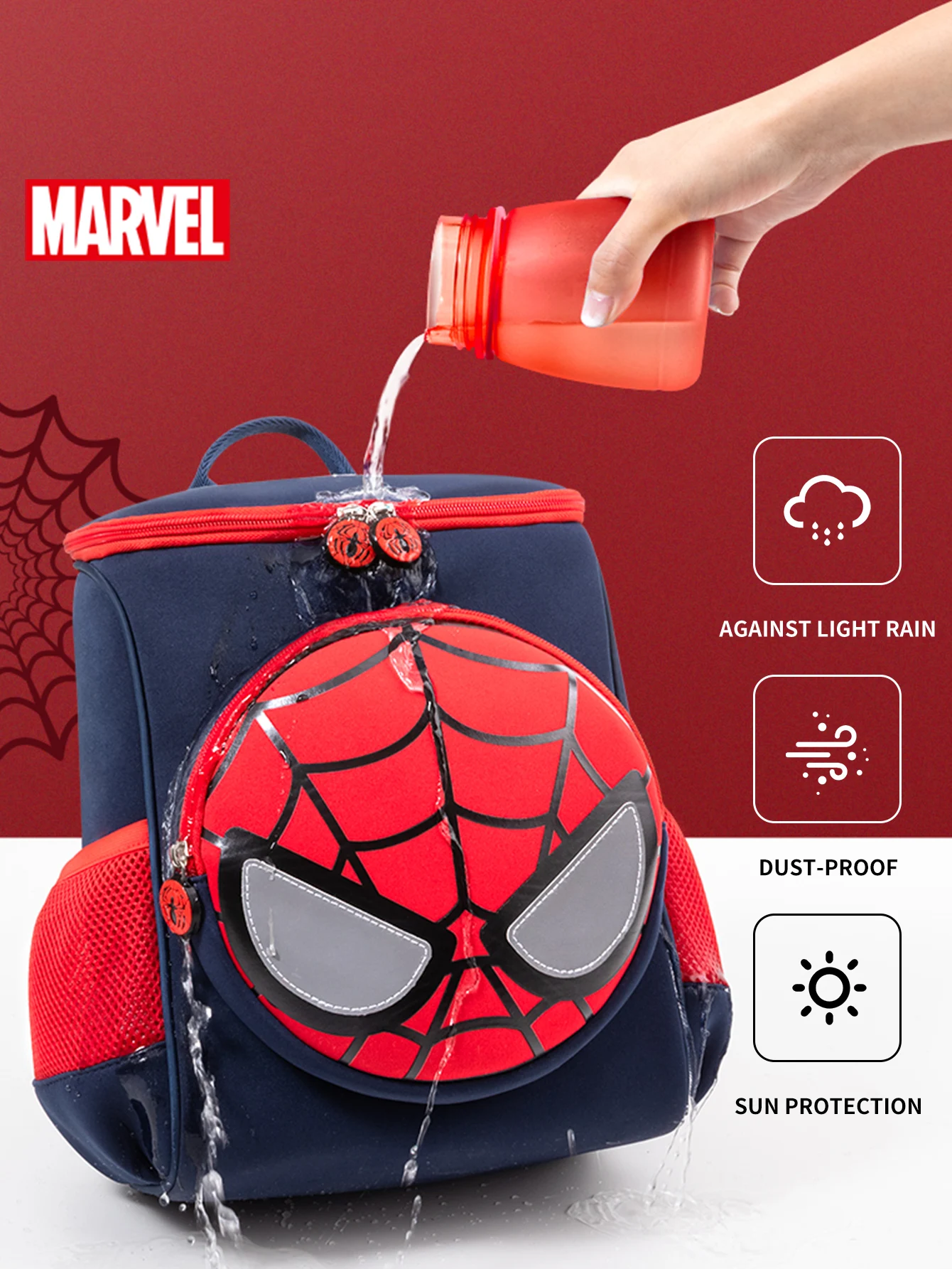 Disney Marvel Spider-Man Children's Backpack Adorable Boys' Nursery Casual Backpack