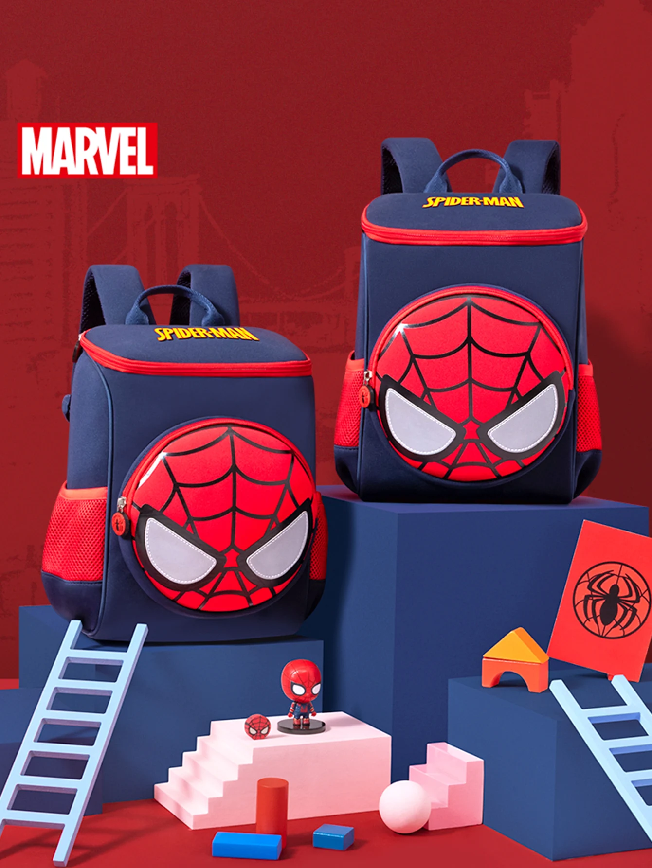 Disney Marvel Spider-Man Children's Backpack Adorable Boys' Nursery Casual Backpack