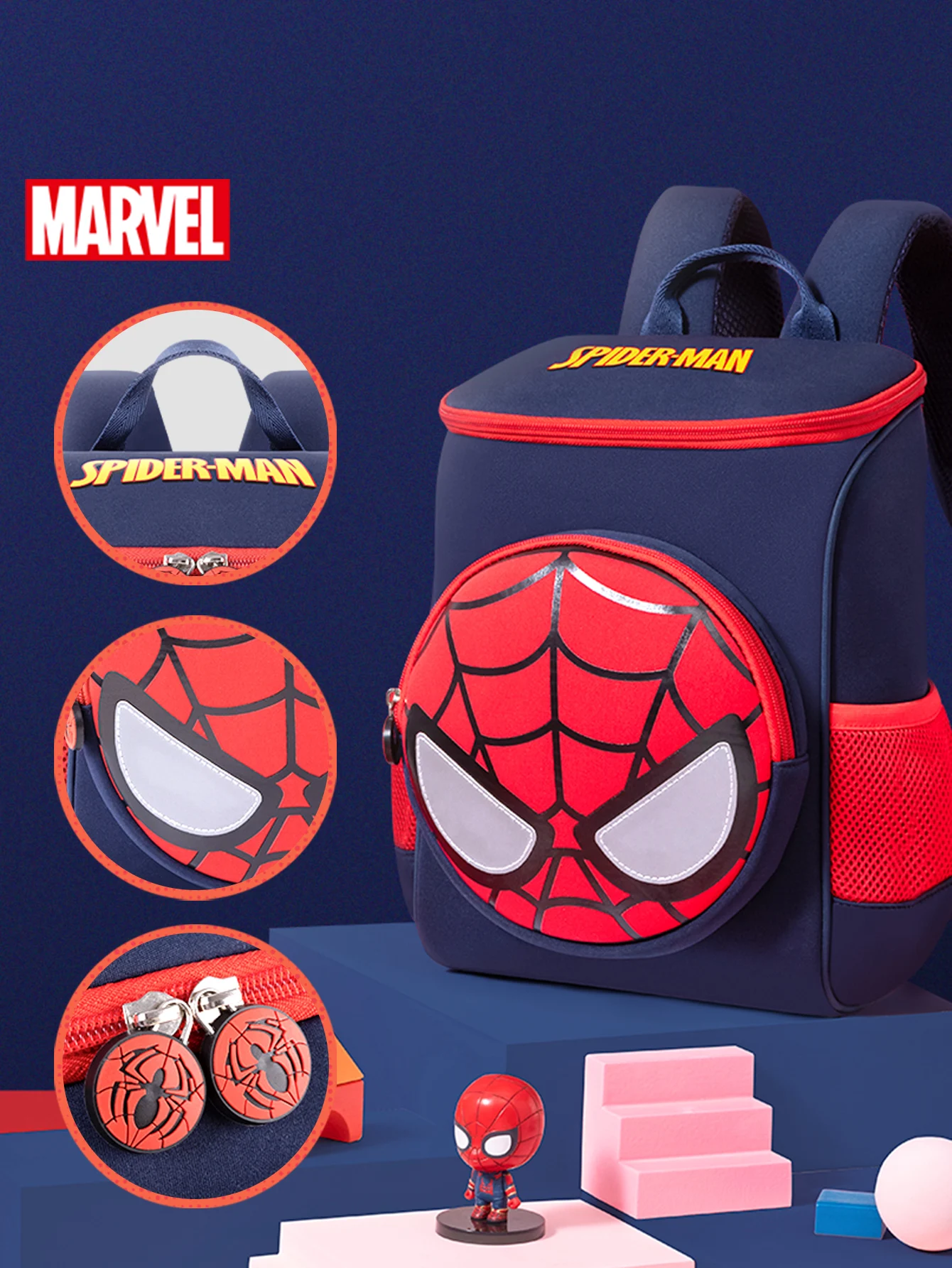 Disney Marvel Spider-Man Children's Backpack Adorable Boys' Nursery Casual Backpack