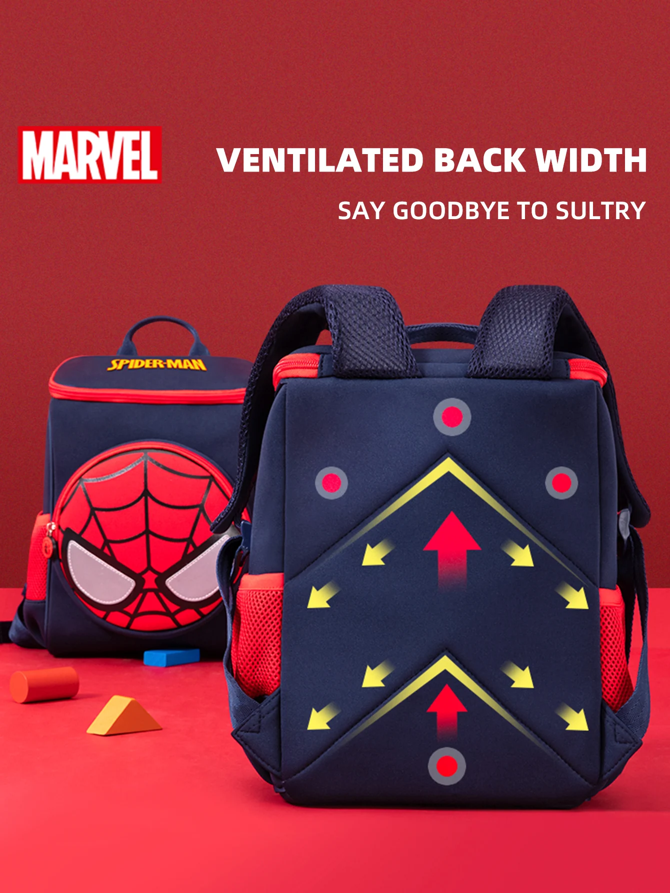 Disney Marvel Spider-Man Children's Backpack Adorable Boys' Nursery Casual Backpack