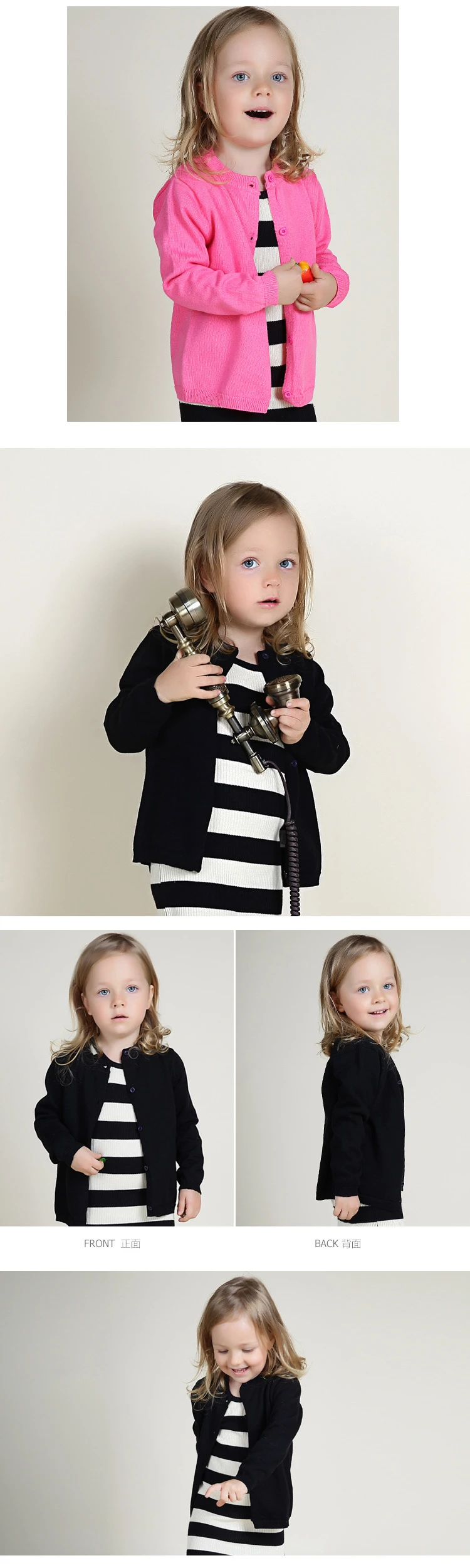 Girls Cardigan Boys Girls Knitted Cardigan Sweater Kid Spring Clothes Spring Cotton Sweater Top Baby Children Clothing Baby Boys