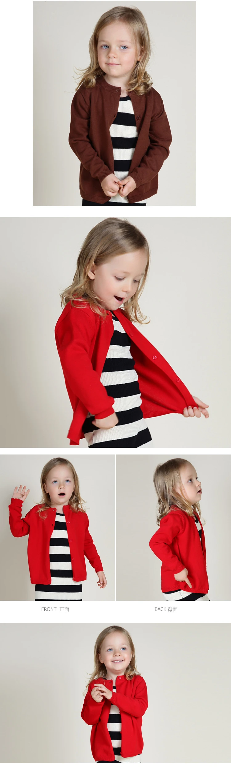 Girls Cardigan Boys Girls Knitted Cardigan Sweater Kid Spring Clothes Spring Cotton Sweater Top Baby Children Clothing Baby Boys