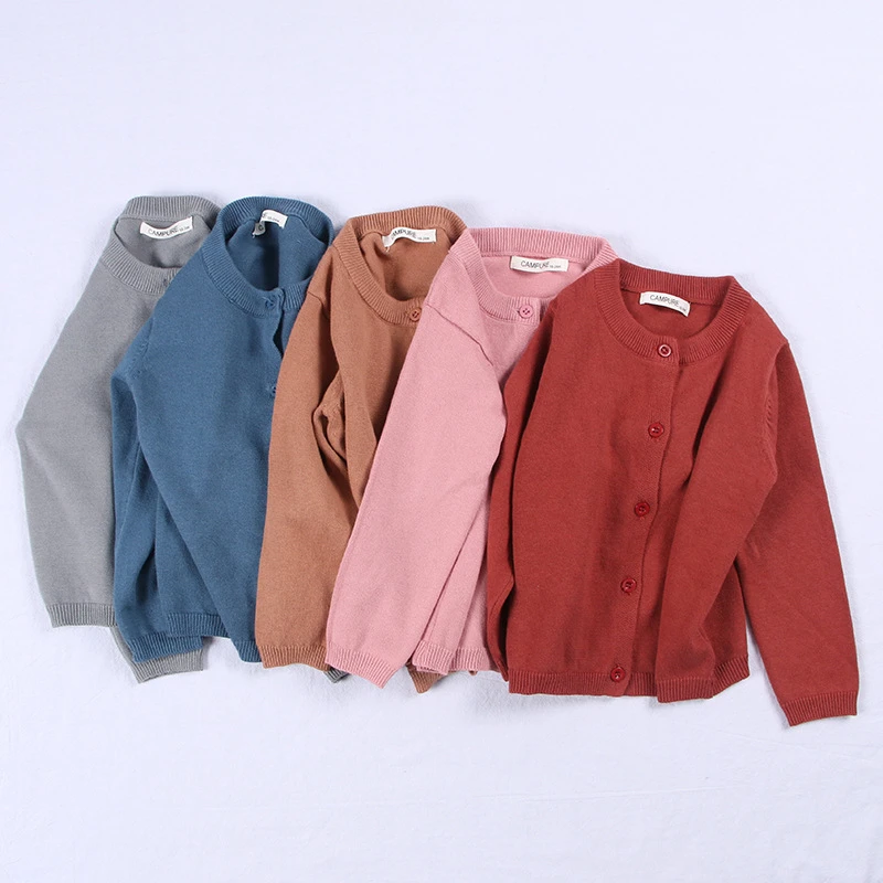 Girls Cardigan Boys Girls Knitted Cardigan Sweater Kid Spring Clothes Spring Cotton Sweater Top Baby Children Clothing Baby Boys