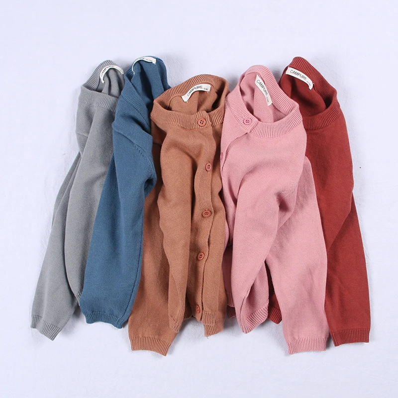 Girls Cardigan Boys Girls Knitted Cardigan Sweater Kid Spring Clothes Spring Cotton Sweater Top Baby Children Clothing Baby Boys