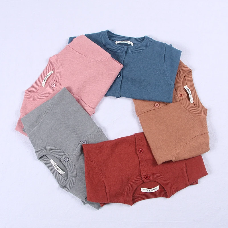 Girls Cardigan Boys Girls Knitted Cardigan Sweater Kid Spring Clothes Spring Cotton Sweater Top Baby Children Clothing Baby Boys