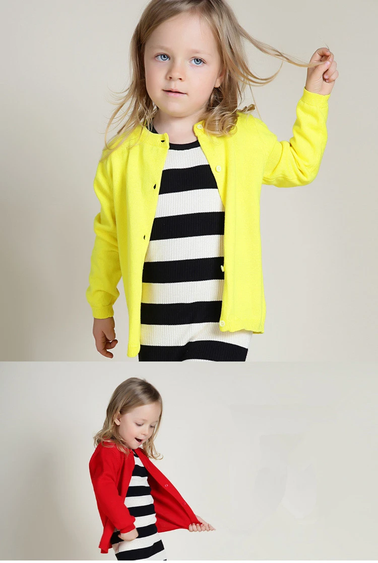 Girls Cardigan Boys Girls Knitted Cardigan Sweater Kid Spring Clothes Spring Cotton Sweater Top Baby Children Clothing Baby Boys
