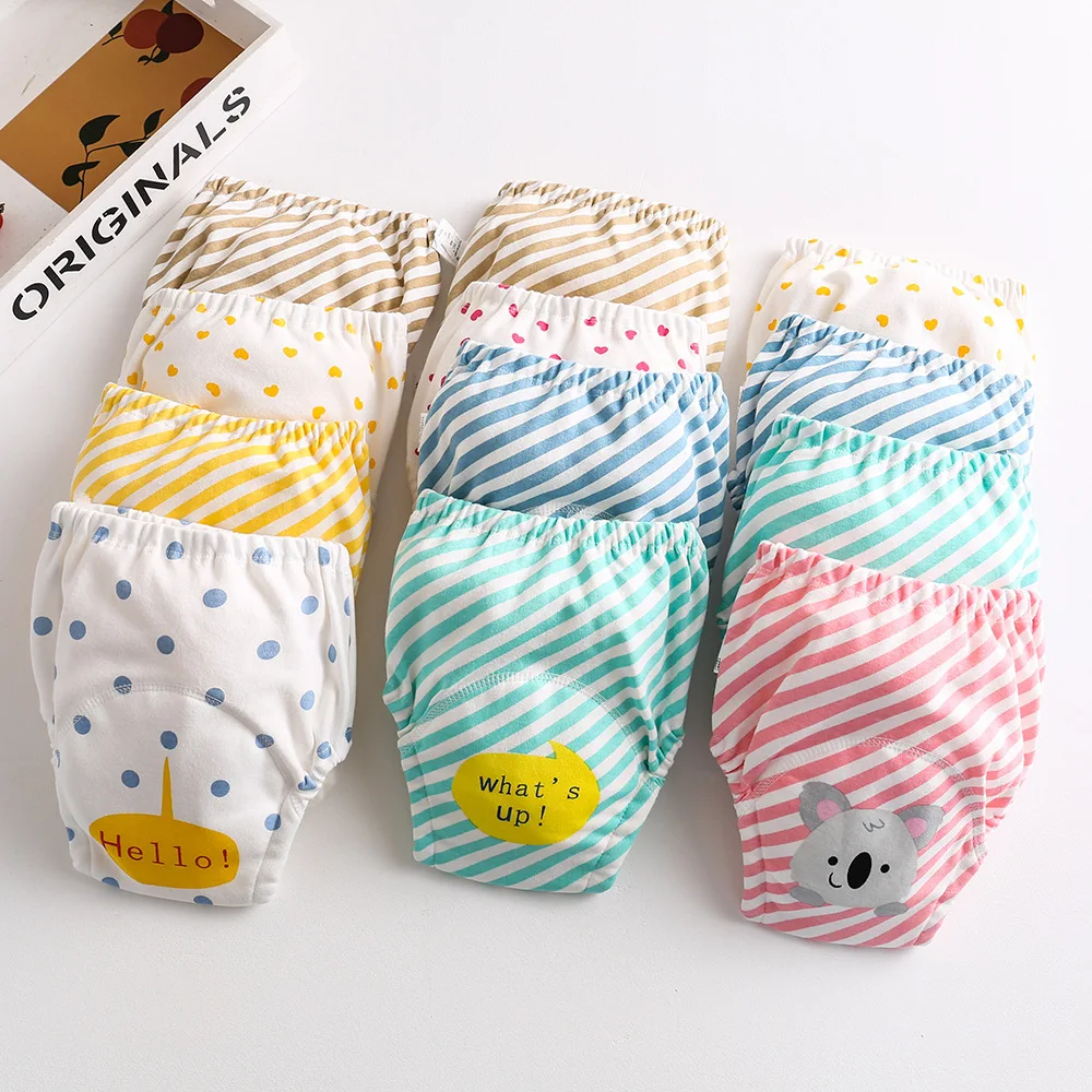 8pcs/6pcs Boy Potty Training Pants Breathable Absorbent Training Underwear Comfortable Underpants Potty Training Toilet Pants