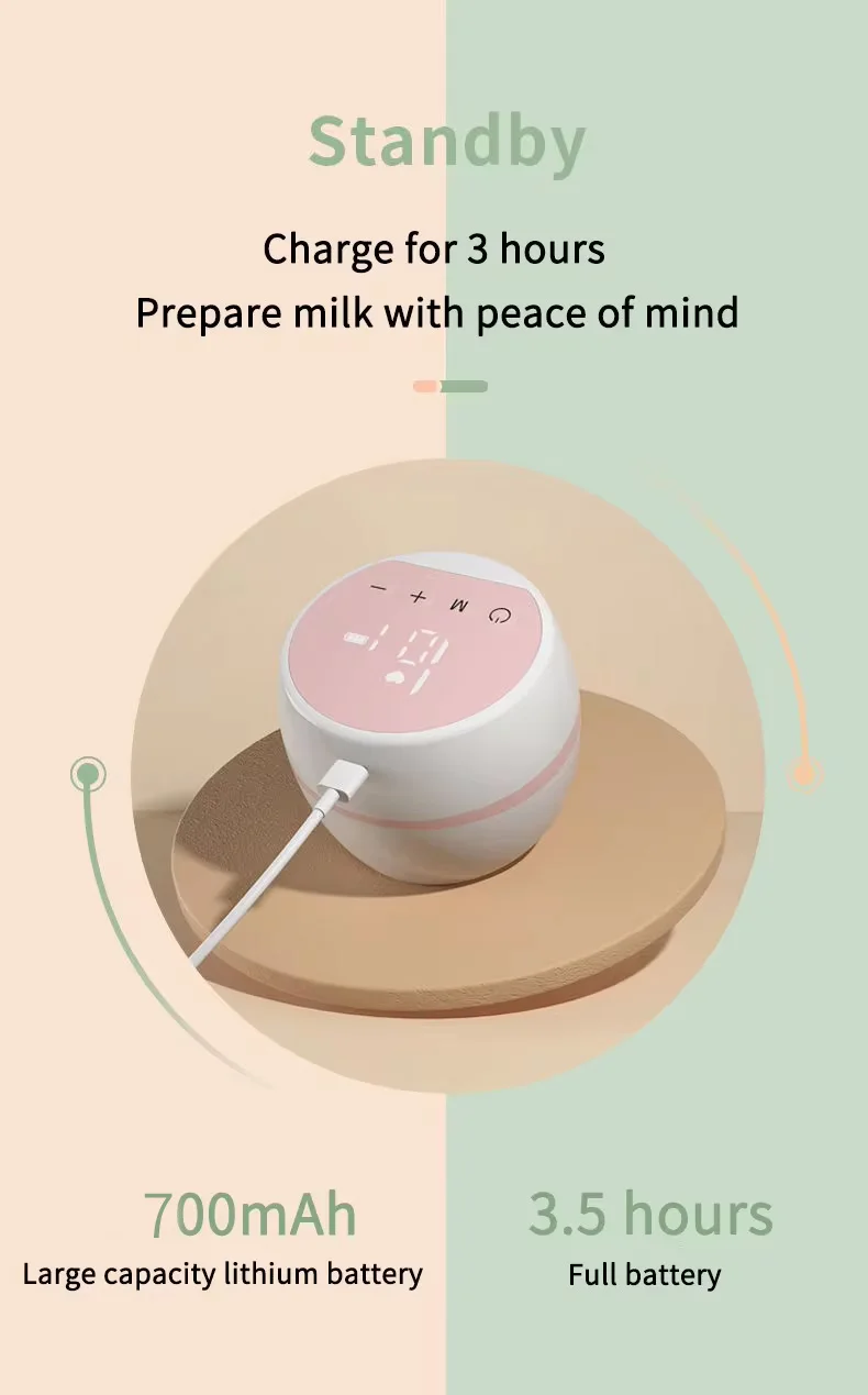 Electric Breast Pump Intelligent Integrated High Suction Breast Pump Breast Milk Postpartum Fortable Painless and Silent Breast