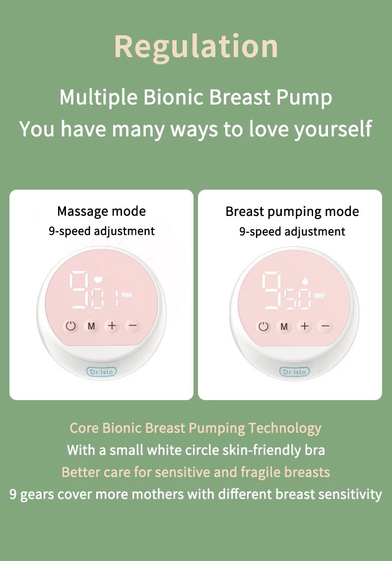 Electric Breast Pump Intelligent Integrated High Suction Breast Pump Breast Milk Postpartum Fortable Painless and Silent Breast