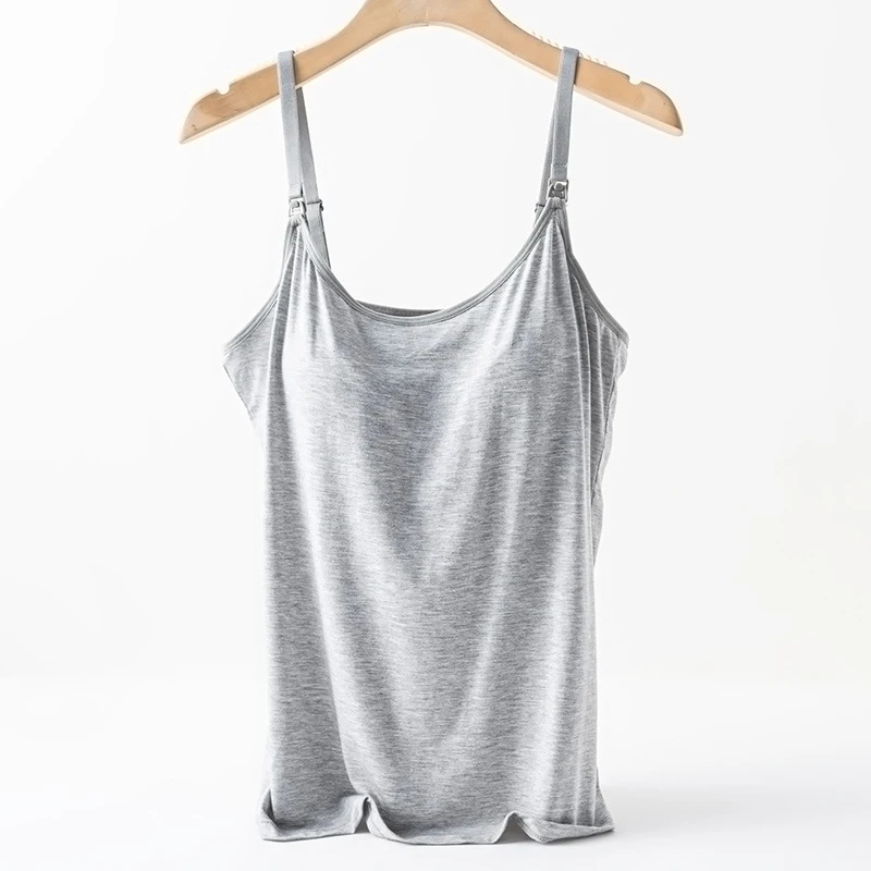 2024 Women Maternity Summer Nursing Tank tops Vest Female Breastfeeding Pregnancy Sling Vest Maternity Clothing