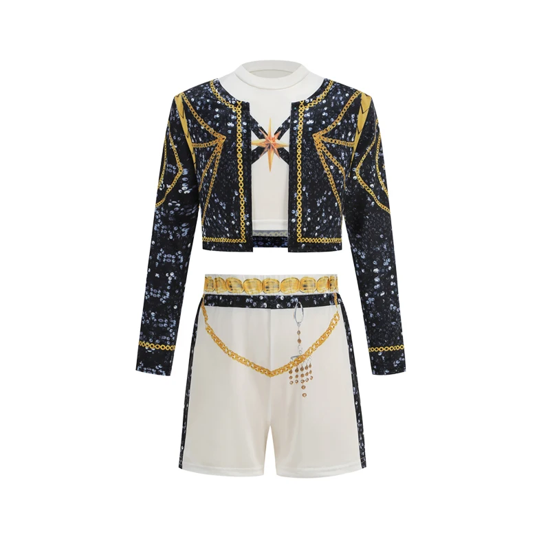 Girl Cosplay Pop Singer Costume Fashion Clothes Girls Stage Performance Dress Up Uniform Children Show Party Costumes