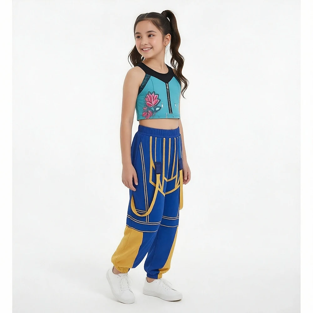 Girl Cosplay Pop Singer Costume Fashion Clothes Girls Stage Performance Dress Up Uniform Children Show Party Costumes