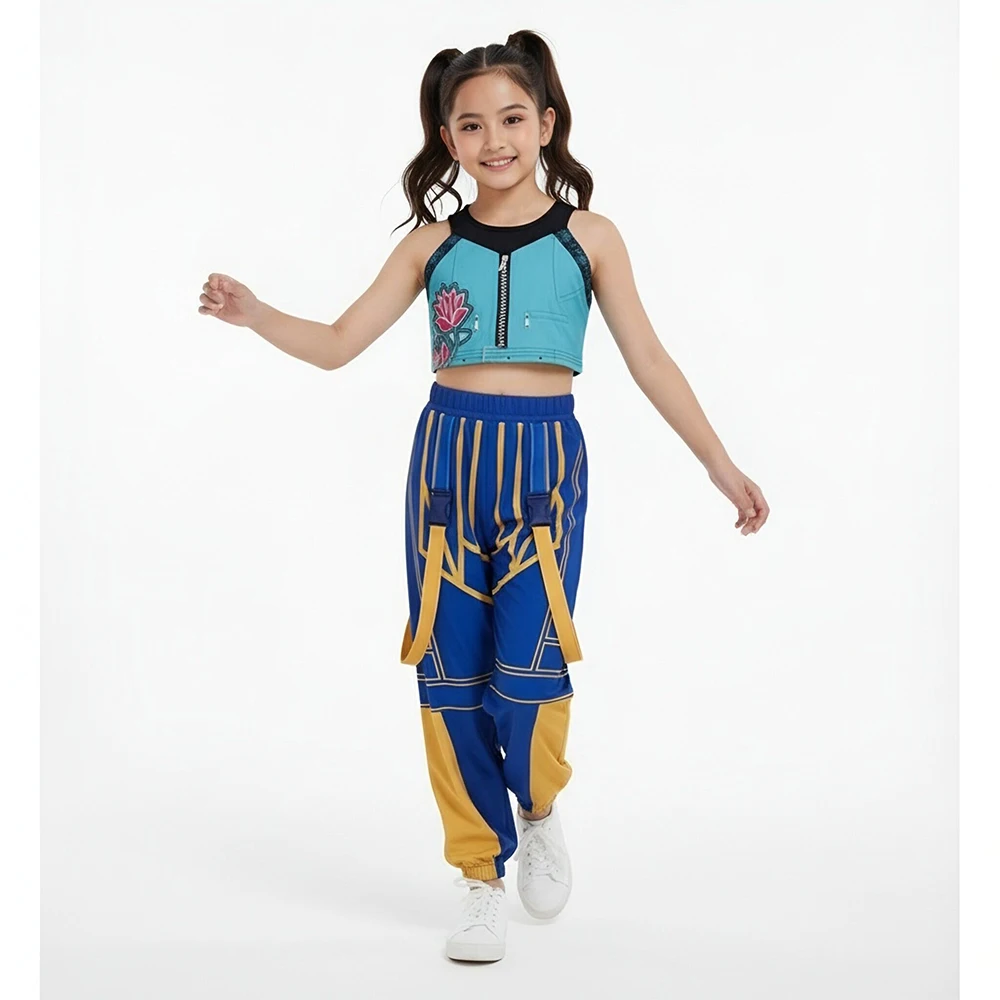 Girl Cosplay Pop Singer Costume Fashion Clothes Girls Stage Performance Dress Up Uniform Children Show Party Costumes