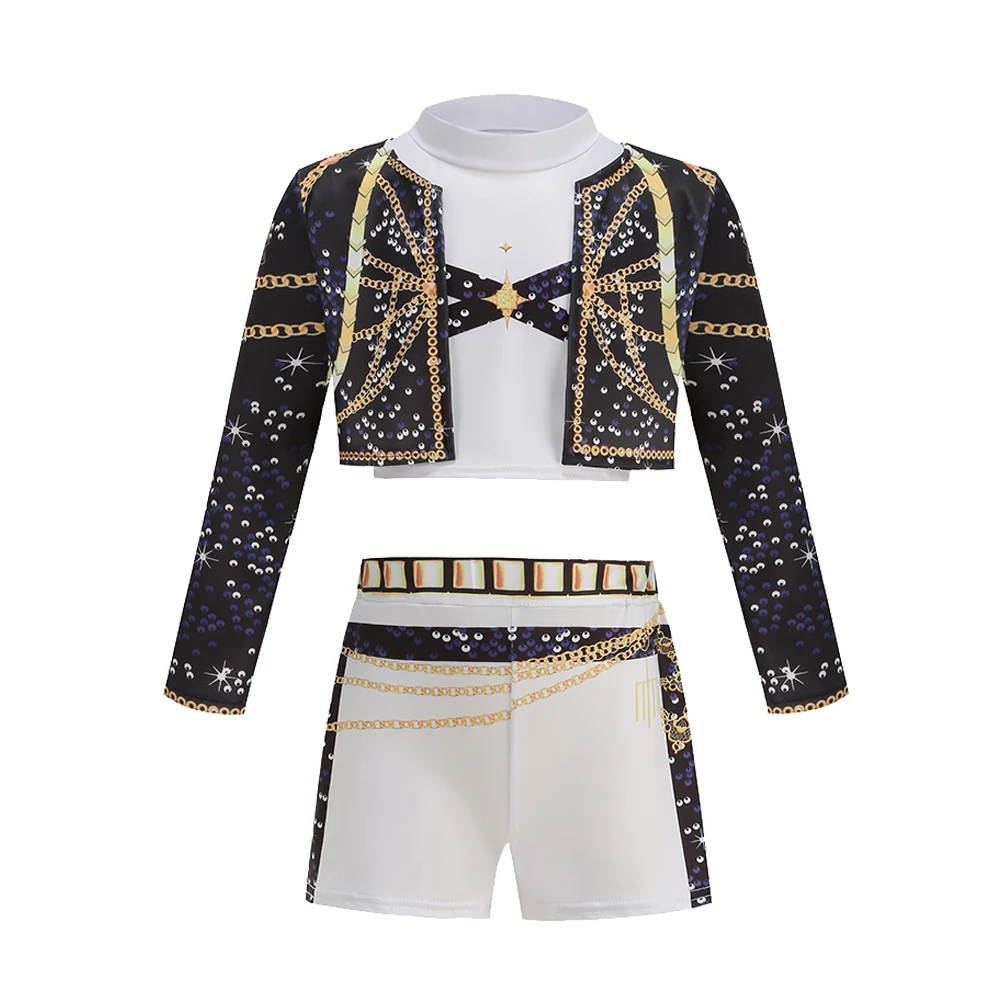 Girl Cosplay Pop Singer Costume Fashion Clothes Girls Stage Performance Dress Up Uniform Children Show Party Costumes