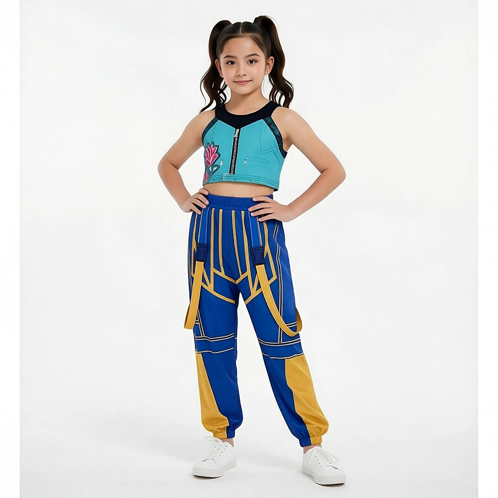 Girl Cosplay Pop Singer Costume Fashion Clothes Girls Stage Performance Dress Up Uniform Children Show Party Costumes