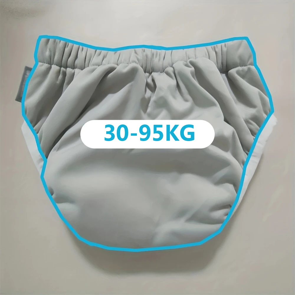 30-95KG Adult Cloth Diapers For Big Children And Teenagers, Leak-proof And Waterproof Diapers, Washable And Reusable, Unisex