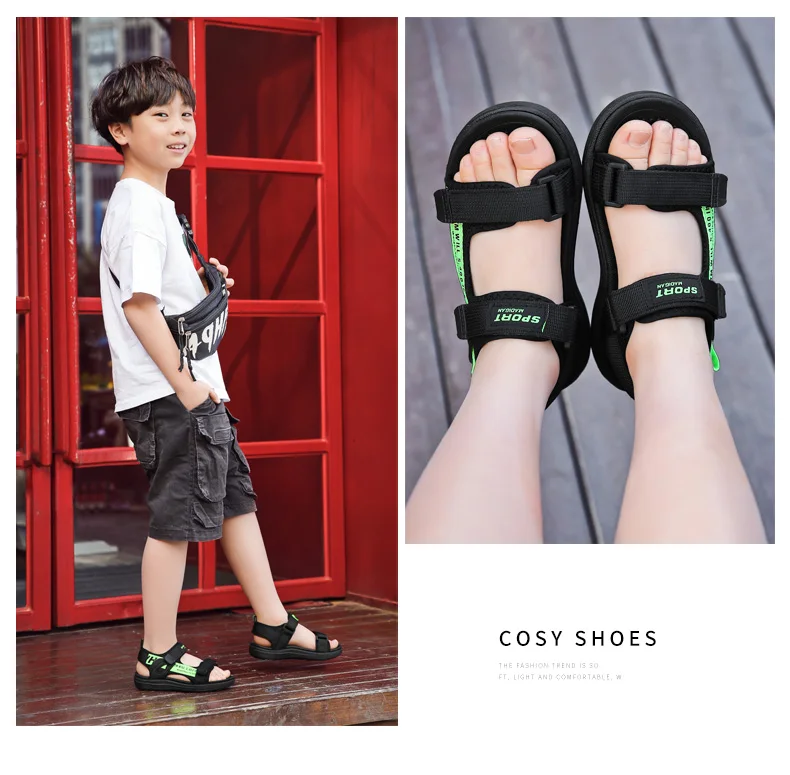 Hot Sale Summer Children Sandals Fashion Sneakers Boy Girls Outdoor Beach Shoes Kids Non-Slip Footwear Sandals