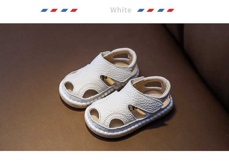 Summer Baby Girls Boys Sandals Infant Toddler Shoes Children Genuine Leather Casual Sandals Non-slip Soft Sole Kids Beach Shoes
