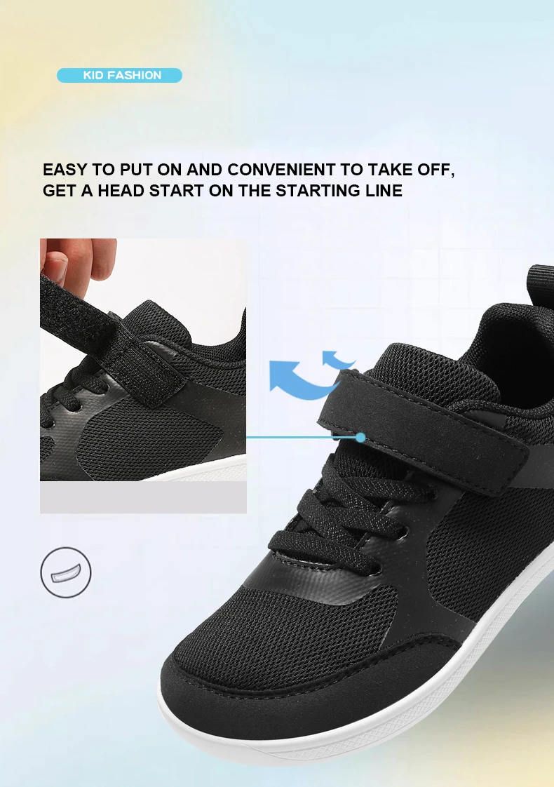 Outdoor Mesh Children's Boys Girls Sneakers Kids Wide Barefoot Splay Shoes For Toddler Walking Flat Students Tennis