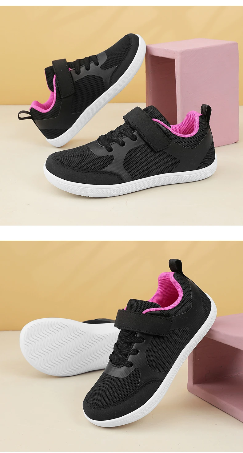 Outdoor Mesh Children's Boys Girls Sneakers Kids Wide Barefoot Splay Shoes For Toddler Walking Flat Students Tennis