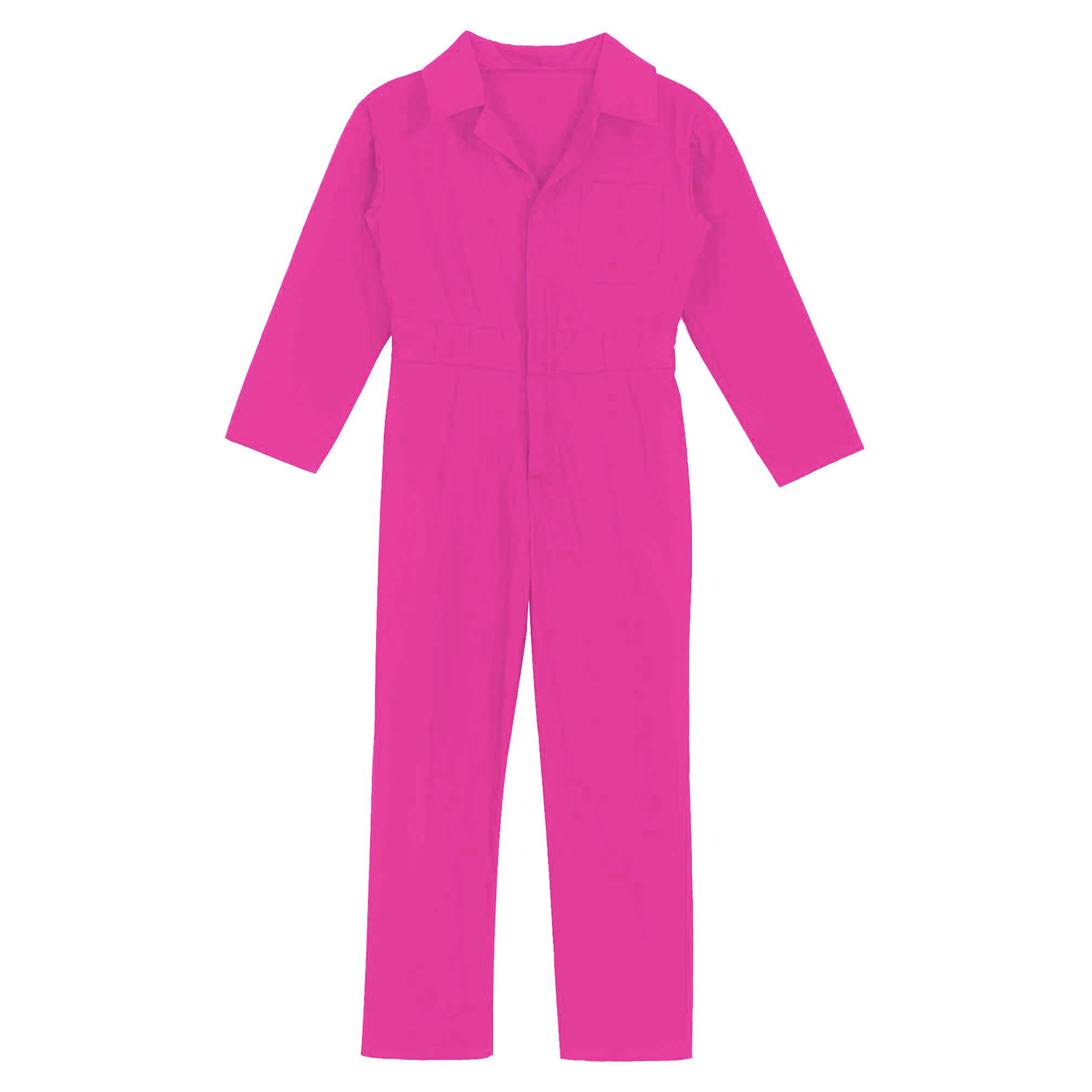 Children Solid Color Coverall Jumpsuit Mechanic Coveralls Boiler Suit Flight Suit Stylish Long Sleeve Zipper Bodysuit Overalls