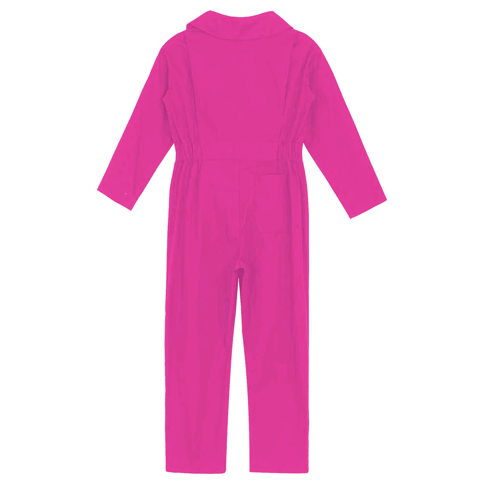 Children Solid Color Coverall Jumpsuit Mechanic Coveralls Boiler Suit Flight Suit Stylish Long Sleeve Zipper Bodysuit Overalls