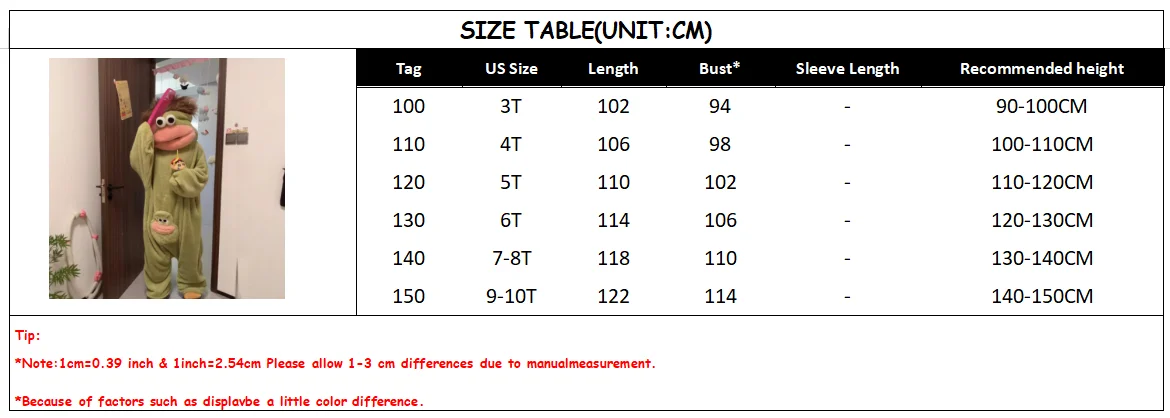Kids Boys Girls Funny Cartoon Big Mouth Monster Onesie Pajamas Autumn Winter Thick Warm Coral Fleece Homewear Halloween Costumes