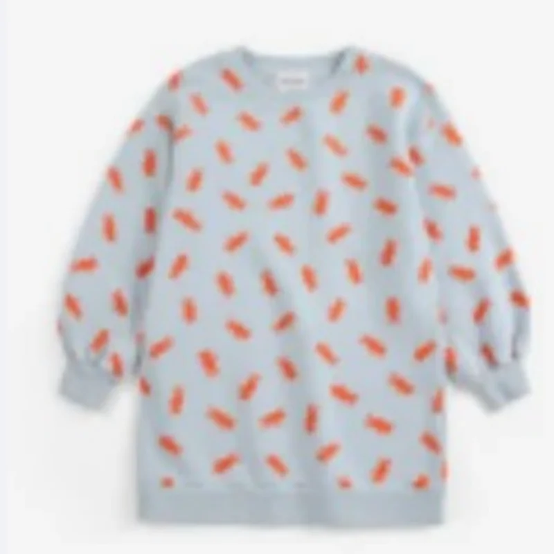 Children's AW26 Autumn/Winter New Printed Girl Cute Long Sleeve Princess Dress Fashion Dress