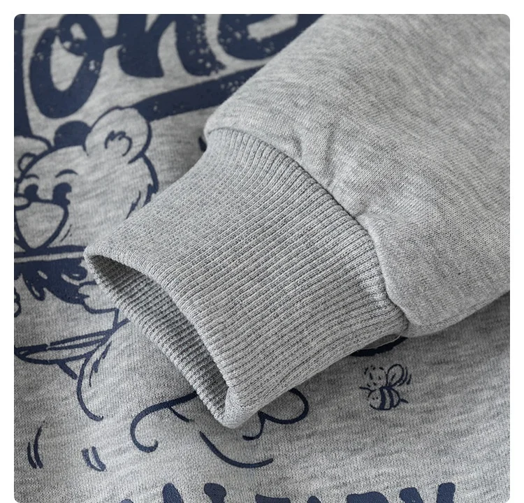 Spring New Children Clothes Korean Style Boys Fake Two Piece Sweatshirt Detachable Collar Cartoon Printed Long Sleeve Top