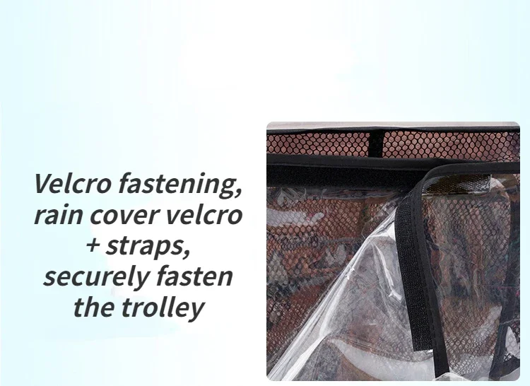 Twin Stroller Rain Cover Baby Pram Universal Accessories Baby Stroller Windproof Warm Dust Proof Cover
