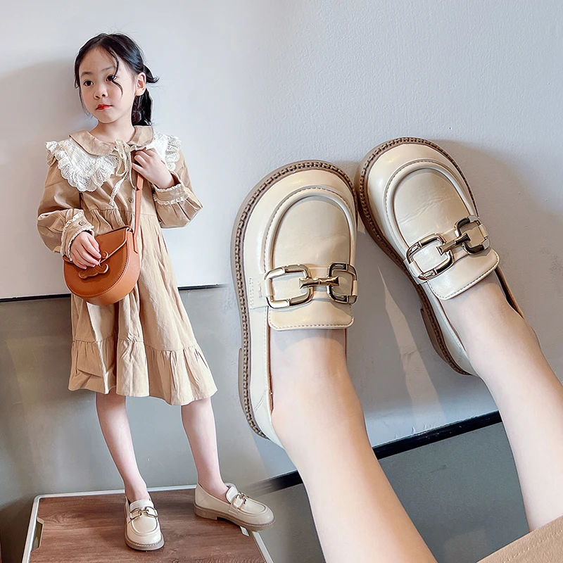 Girls' Princess Shoes 2025 Spring and Autumn Soft Soles Non-slip Foreign Style British Performance Loafers