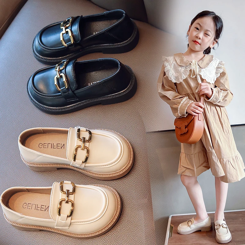 Girls' Princess Shoes 2025 Spring and Autumn Soft Soles Non-slip Foreign Style British Performance Loafers