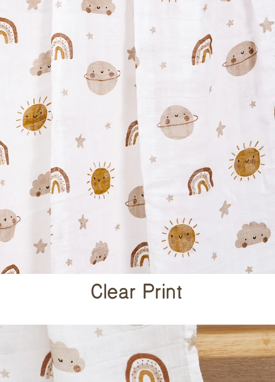 Elinfant 3PCS Bamboo Cotton Muslin Swaddle Blanket Newborn Swaddle Wrap Soft Cozy Nursing Cover Baby Quilt Swaddle Blankets