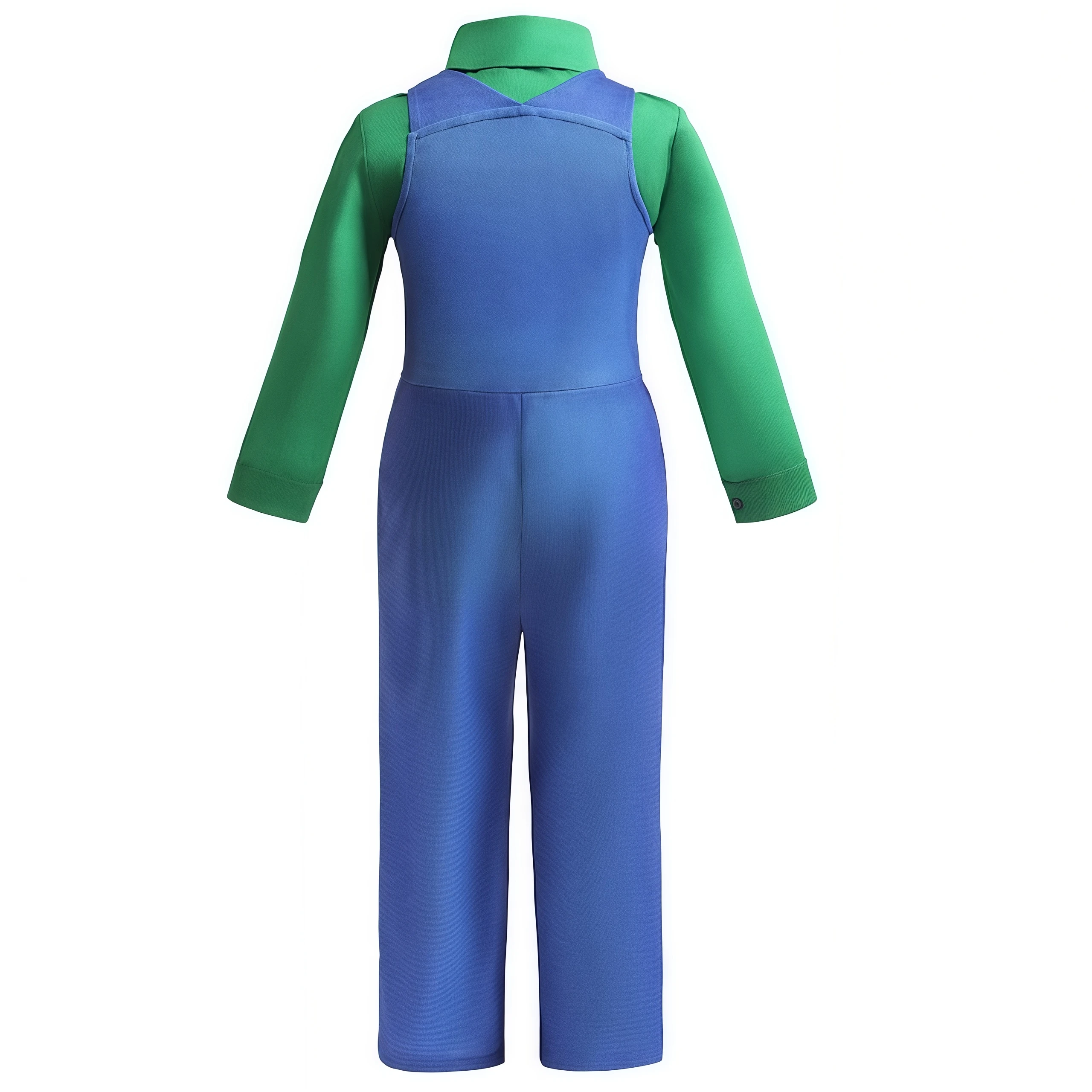 Anime Luigi Bros Game Cosplay Costume Boys Shirt Overall With Accessories For Kids Halloween Birthday Party Performance Outfits