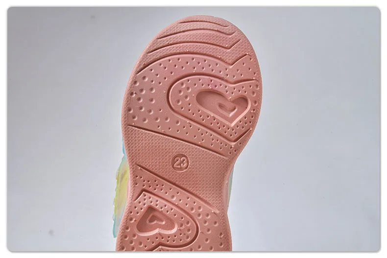 2026 New Kids Casual Shoes Girls Led Light Cartoon PU Leather Fashion Sport Flat Bottom Shoes Breathable Purple Pink Size 21-30