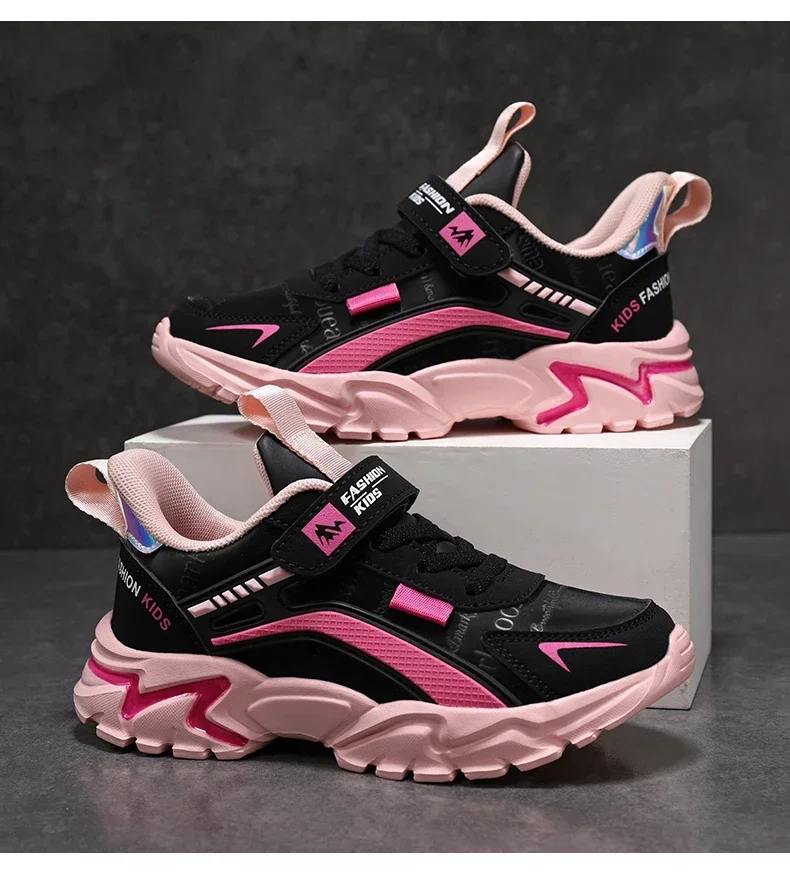 Kids Girls Shoes Running School Breathable Non-slip Sneakers Children Casual Shoes Outdoor Walking Tennis Sport All Season