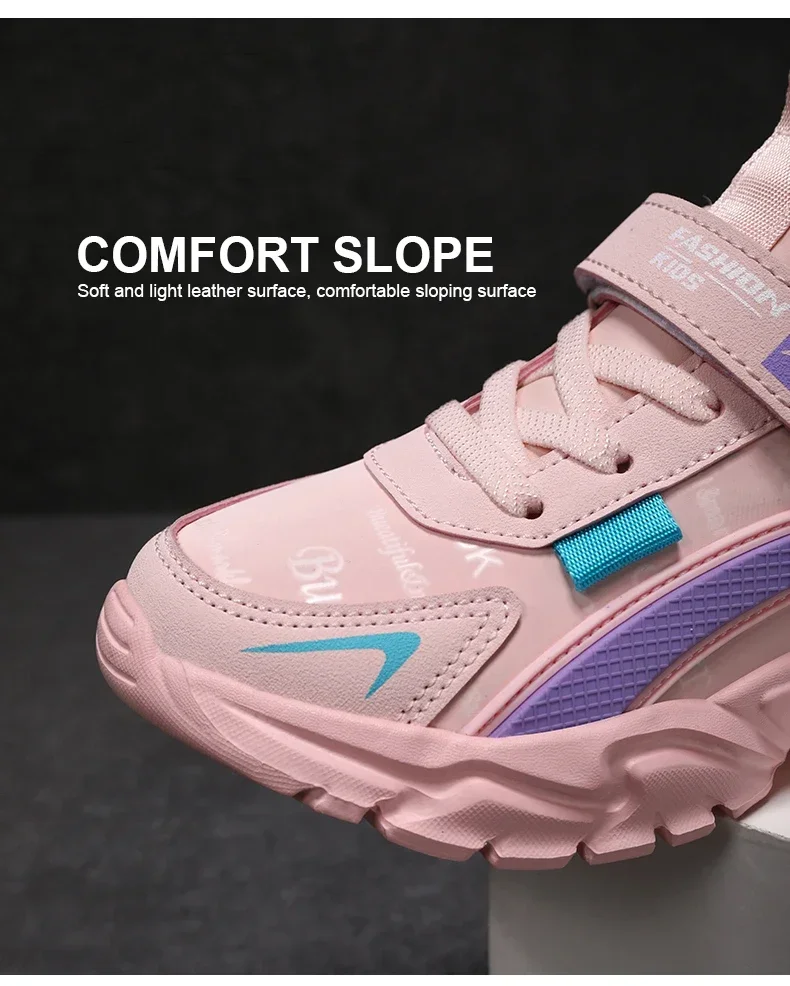 Kids Girls Shoes Running School Breathable Non-slip Sneakers Children Casual Shoes Outdoor Walking Tennis Sport All Season